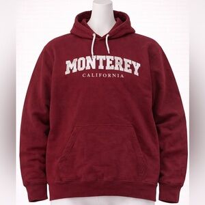 Monterey California Maroon Hoodie